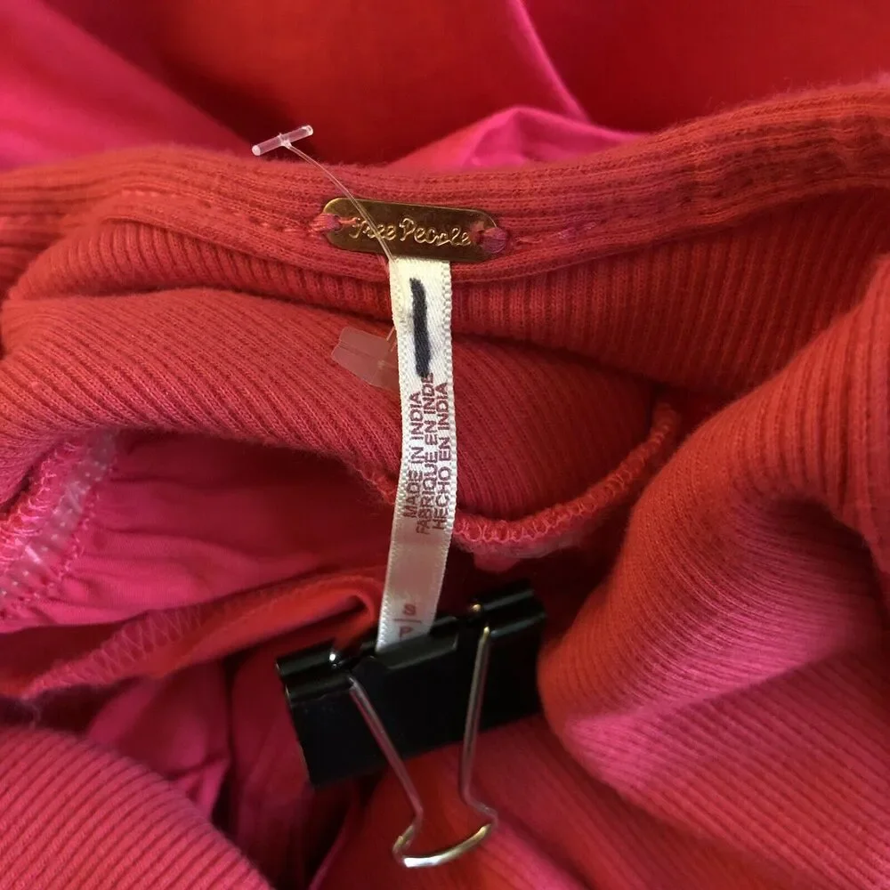 Free People Dylan Midi Open Back Dress Miami Beet Pink Size Small - Picture 8 of 9